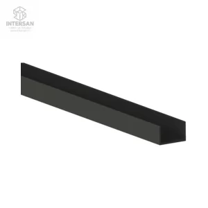 U PROFIL 18MM L-2,9M CRNI